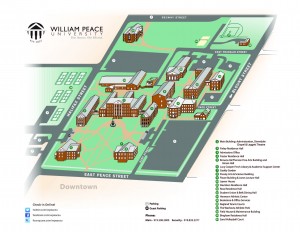William Peace university map